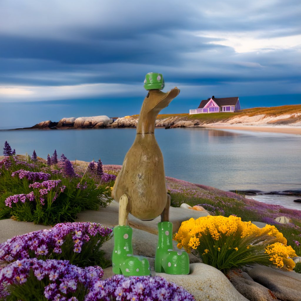 Rainboot Ducks Green