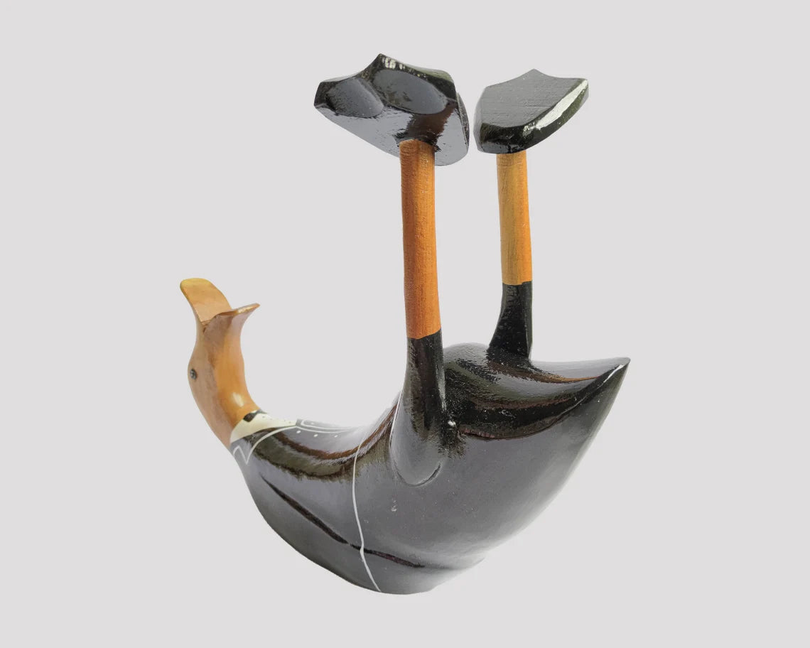 Wine Bottle Ducks II